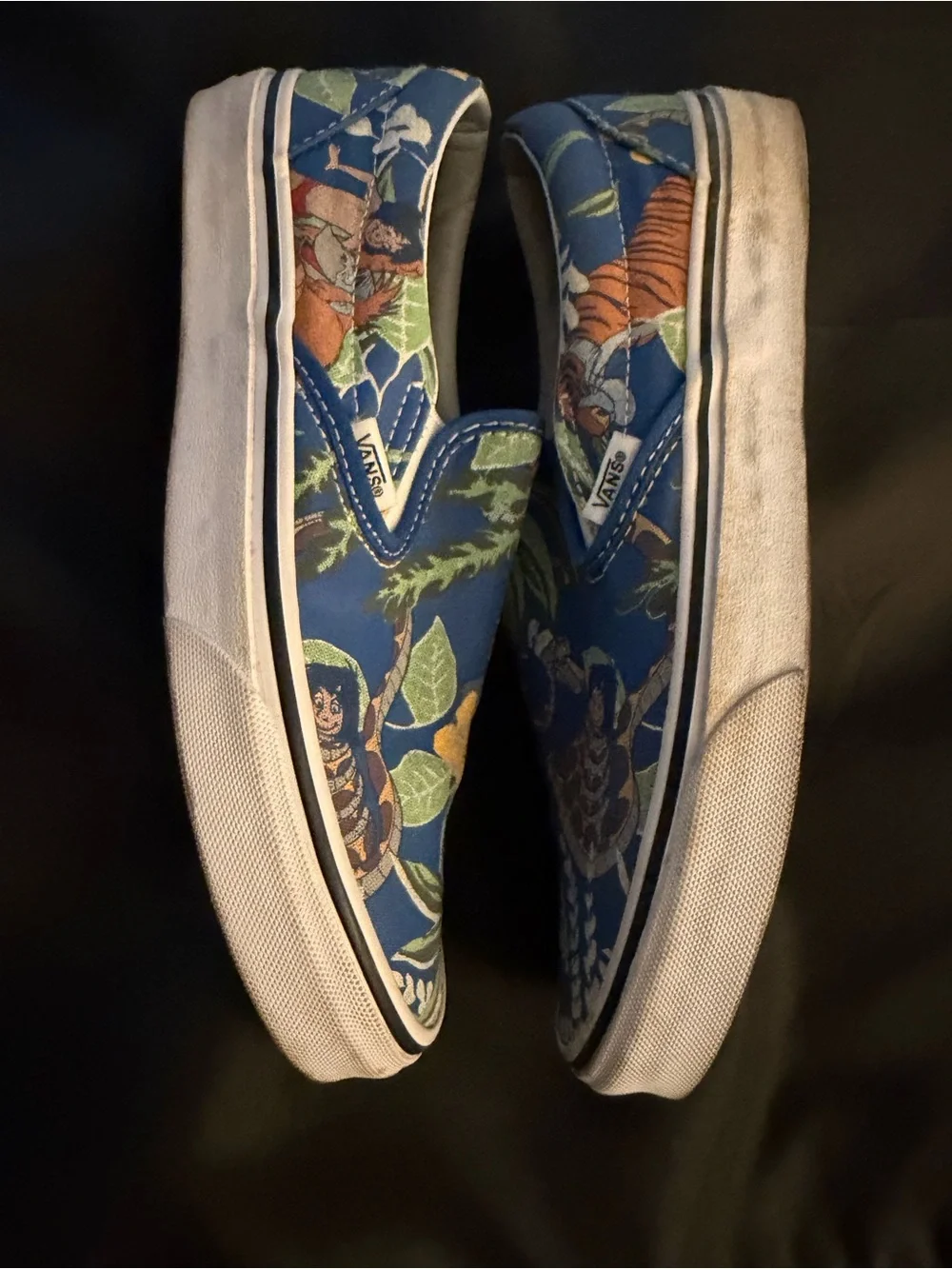 Disney The Jungle Book Black and Gold Classic Slip-On Shoe Label